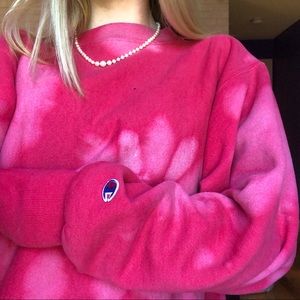 Bleach Dyed Champion Crew Neck